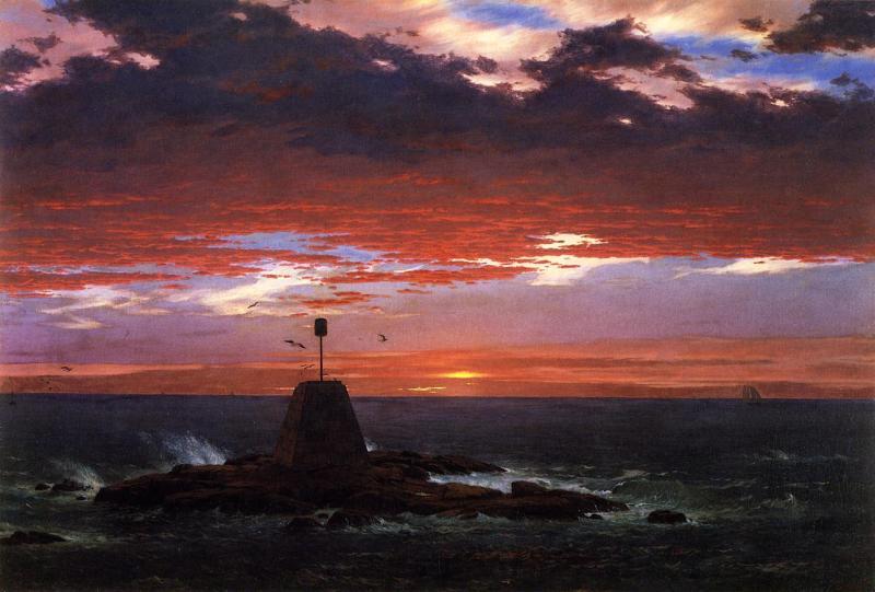 Frederic Edwin Church Beacon, off Mount Desert Island